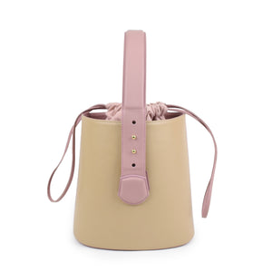 Bucket Bag de Piel Miel&Rosa