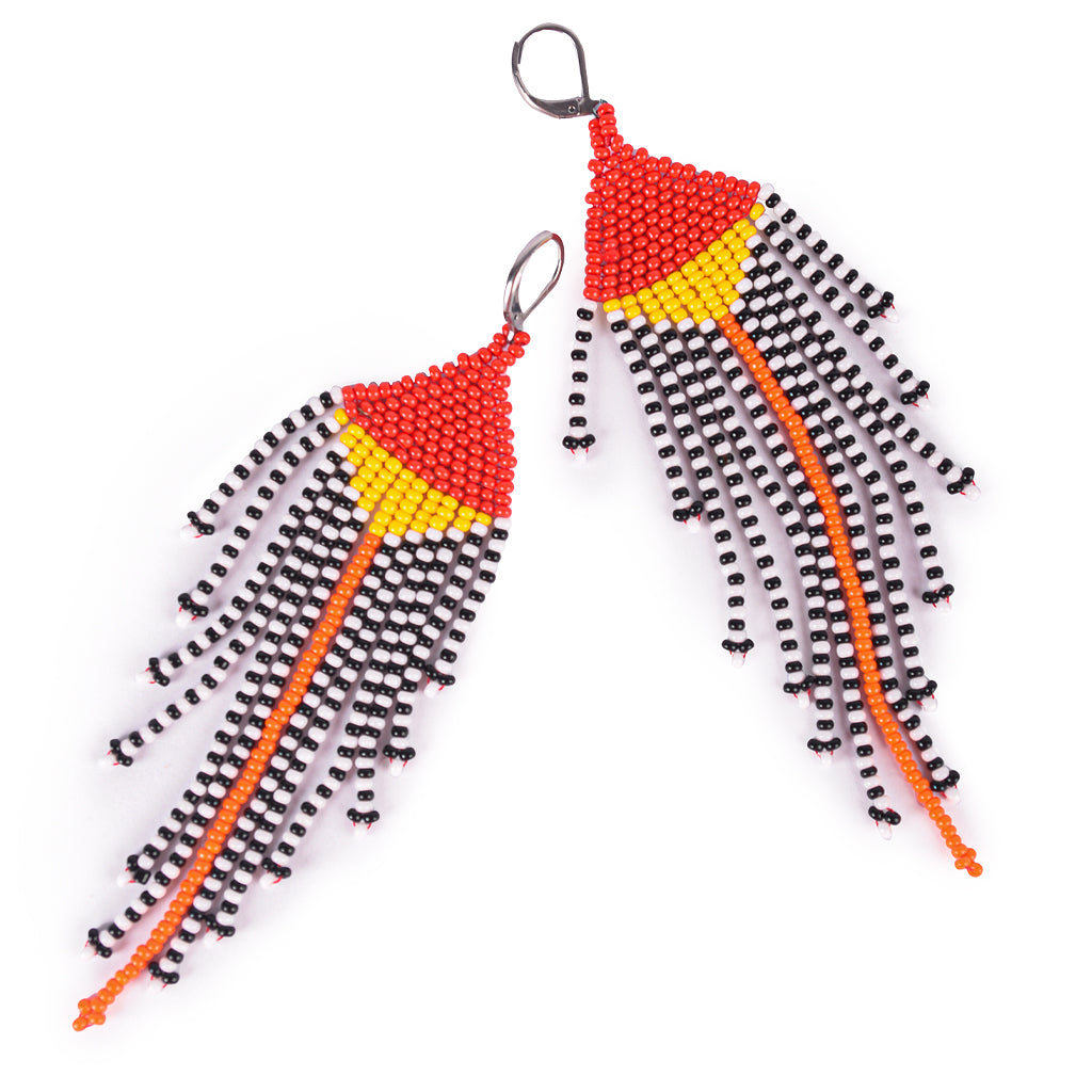 Pendientes Gallineto Rojo